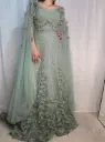 فستان سهرة ازرق